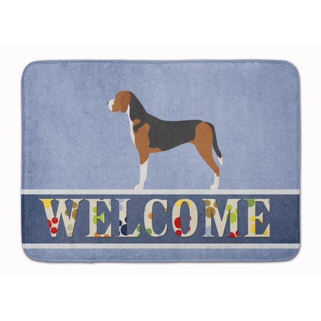 Carolines Treasures Hamiltonstovare Welcome Machine Washable Memory Foam Mat BB8281RUG